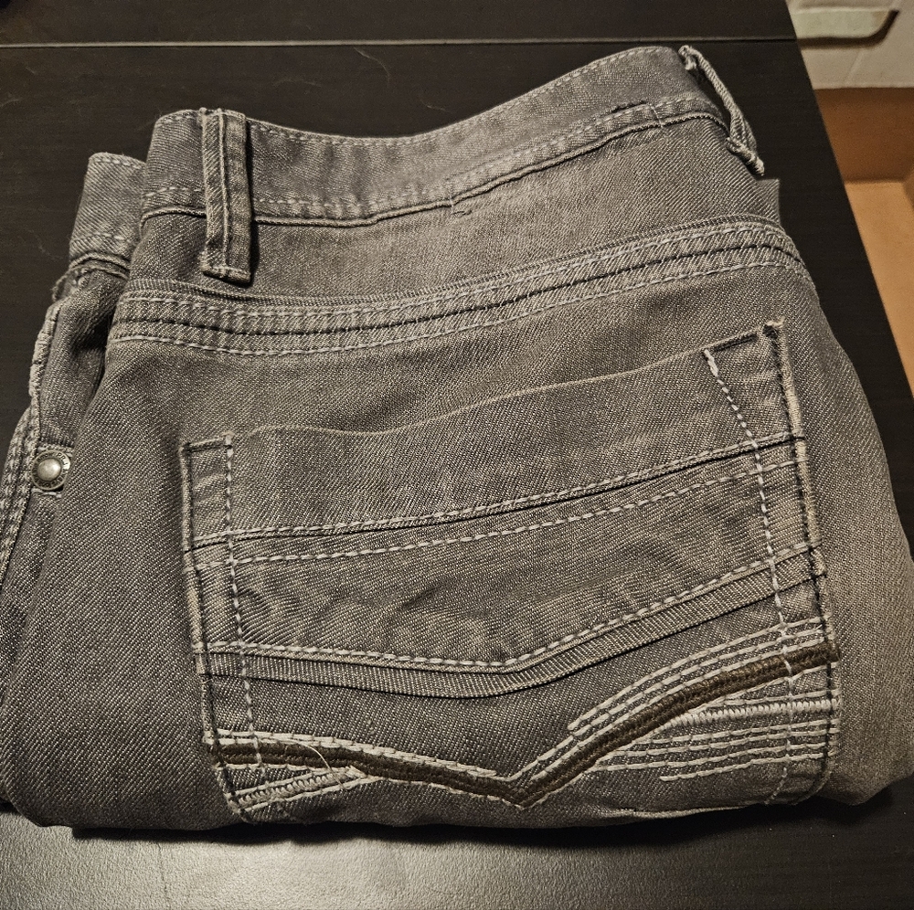 Projek Raw Gray Denim Jeans